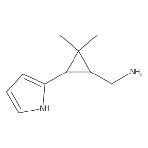 rac-[(1R,3R)-2,2-dimethyl-3-(1H-pyrrol-2-yl)cyclopropyl]methanamine Structure