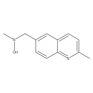 N-methyl-N-[(2-methylquinolin-6-yl)methyl]hydroxylamine结构式