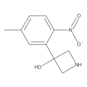 3-(5-Methyl-2-nitrophenyl)azetidin-3-ol Structure