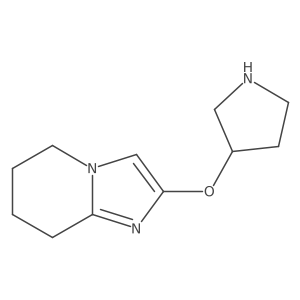 3-{5H,6H,7H,8H-imidazo[1,2-a]pyridin-2-yloxy}pyrrolidine结构式