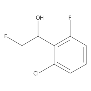 1-(2-Chloro-6-fluorophenyl)-2-fluoroethan-1-ol结构式