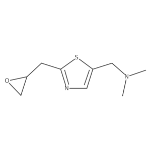 Dimethyl({2-[(oxiran-2-yl)methyl]-1,3-thiazol-5-yl}methyl)amine Structure
