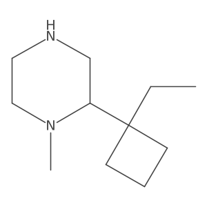 2-(1-Ethylcyclobutyl)-1-methylpiperazine Structure