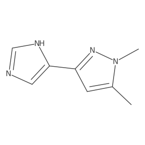 3-(1H-imidazol-4-yl)-1,5-dimethyl-1H-pyrazole Structure