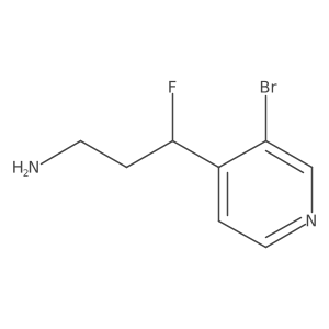 3-(3-Bromopyridin-4-yl)-3-fluoropropan-1-amine Structure