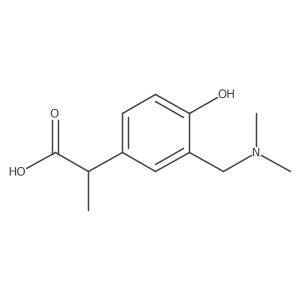 2-{3-[(Dimethylamino)methyl]-4-hydroxyphenyl}propanoic acid Structure