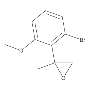 2-(2-Bromo-6-methoxyphenyl)-2-methyloxirane结构式