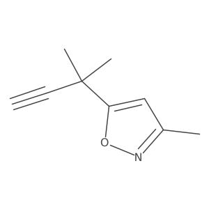3-Methyl-5-(2-methylbut-3-yn-2-yl)-1,2-oxazole Structure