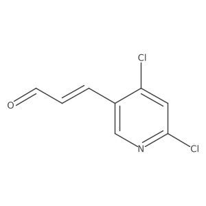 3-(4,6-Dichloropyridin-3-yl)prop-2-enal结构式