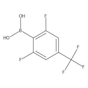 2,6-Difluoro-4-(trifluoromethyl)benzeneboronic acid结构式