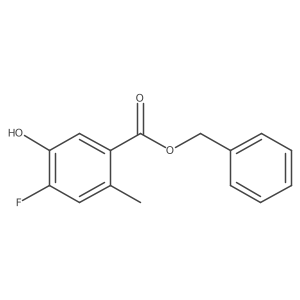Benzyl 4-fluoro-5-hydroxy-2-methylbenzoate Structure