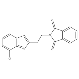 2-[2-(8-Chloroimidazo[1,2-a]pyridin-2-yl)ethyl]-1H-isoindole-1,3(2H)-dione结构式