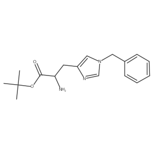 Tert-butyl (2S)-2-amino-3-(1-benzylimidazol-4-yl)propanoate结构式