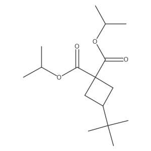 Dipropan-2-yl 3-tert-butylcyclobutane-1,1-dicarboxylate结构式