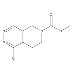 Methyl 1-chloro-7,8-dihydro-5H-pyrido[3,4-d]pyridazine-6-carboxylate结构式