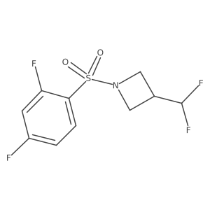3-(Difluoromethyl)-1-((2,4-difluorophenyl)sulfonyl)azetidine结构式