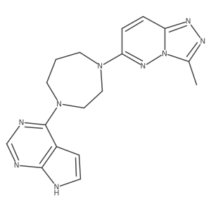 1-{3-methyl-[1,2,4]triazolo[4,3-b]pyridazin-6-yl}-4-{7H-pyrrolo[2,3-d]pyrimidin-4-yl}-1,4-diazepane Structure