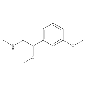 Benzeneethanamine, beta,3-dimethoxy-N-methyl- Structure