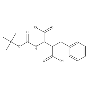 (2S,3S)-2-benzyl-3-{[(tert-butoxy)carbonyl]amino}butanedioic acid Structure