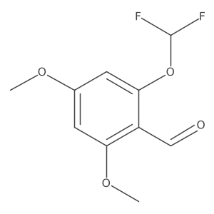 2-(Difluoromethoxy)-4,6-dimethoxybenzaldehyde结构式