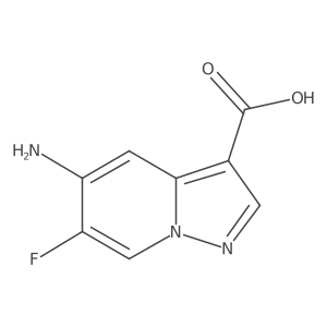 5-Amino-6-fluoropyrazolo[1,5-a]pyridine-3-carboxylic acid结构式