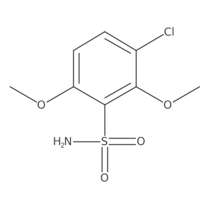3-Chloro-2,6-dimethoxybenzene-1-sulfonamide Structure