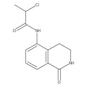 2-Chloro-N-(1-oxo-3,4-dihydro-2H-isoquinolin-5-yl)propanamide结构式