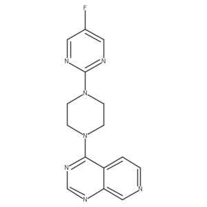 4-[4-(5-Fluoropyrimidin-2-yl)piperazin-1-yl]pyrido[3,4-d]pyrimidine结构式