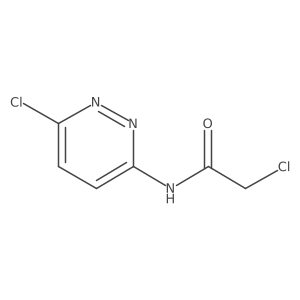 2-Chloro-N-(6-chloropyridazin-3-yl)acetamide结构式