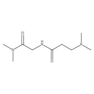 3-(dimethylamino)-N-[(dimethylcarbamoyl)methyl]propanamide结构式