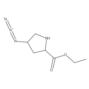 ethyl (2R,4R)-4-azidopyrrolidine-2-carboxylate Structure