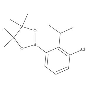 2-(3-Chloro-2-isopropylphenyl)-4,4,5,5-tetramethyl-1,3,2-dioxaborolane结构式