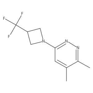 3,4-Dimethyl-6-[3-(trifluoromethyl)azetidin-1-yl]pyridazine Structure