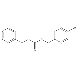 benzyl N-[(5-bromopyridin-2-yl)methyl]carbamate结构式