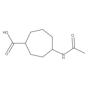4-Acetamidocycloheptane-1-carboxylic acid结构式