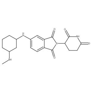 2-(2,6-dioxopiperidin-3-yl)-5-{[3-(methylamino)cyclohexyl]amino}-2,3-dihydro-1H-isoindole-1,3-dione结构式