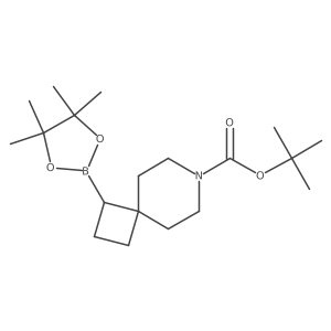 Tert-butyl 3-(4,4,5,5-tetramethyl-1,3,2-dioxaborolan-2-yl)-7-azaspiro[3.5]nonane-7-carboxylate结构式