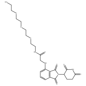 2-[[2-(2,6-dioxo-3-piperidyl)-1,3-dioxo-isoindolin-4-yl]amino]-N-[2-[2-[2-(2-hydroxyethoxy)ethoxy]ethoxy]ethyl]acetamide Structure