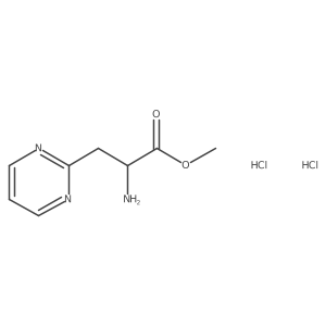 Methyl 2-amino-3-(pyrimidin-2-yl)propanoate dihydrochloride结构式