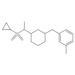 N-methyl-N-{1-[(3-methylphenyl)methyl]piperidin-3-yl}cyclopropanesulfonamide结构式