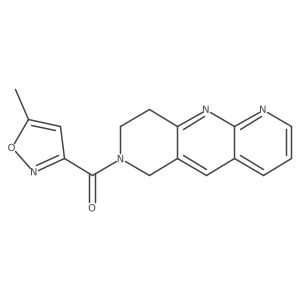 5-methyl-3-{6H,7H,8H,9H-pyrido[2,3-b]1,6-naphthyridine-7-carbonyl}-1,2-oxazole Structure