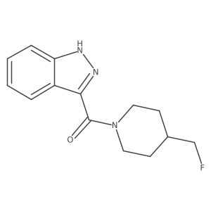 3-[4-(fluoromethyl)piperidine-1-carbonyl]-1H-indazole结构式