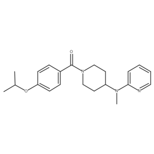 N-methyl-N-{1-[4-(propan-2-yloxy)benzoyl]piperidin-4-yl}pyridin-2-amine Structure