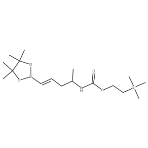 2-(Trimethylsilyl)ethyl (5-(4,4,5,5-tetramethyl-1,3,2-dioxaborolan-2-yl)pent-4-en-2-yl)carbamate Structure