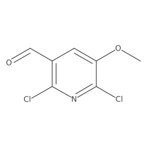 2,6-Dichloro-5-methoxypyridine-3-carbaldehyde Structure