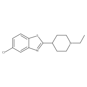 5-Chloro-2-(1-ethylpiperidin-4-yl)benzo[d]thiazole Structure
