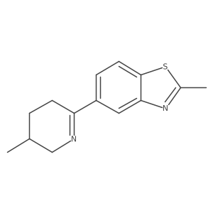 2-Methyl-5-(3,4,5,6-tetrahydro-5-methyl-2-pyridinyl)benzothiazole Structure