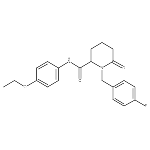 N-(4-ethoxyphenyl)-1-[(4-fluorophenyl)methyl]-6-oxopiperidine-2-carboxamide结构式