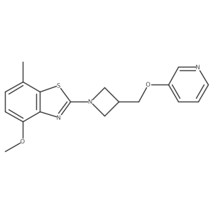 4-Methoxy-7-methyl-2-{3-[(pyridin-3-yloxy)methyl]azetidin-1-yl}-1,3-benzothiazole Structure
