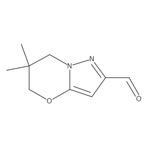 6,6-dimethyl-5H,6H,7H-pyrazolo[3,2-b][1,3]oxazine-2-carbaldehyde结构式